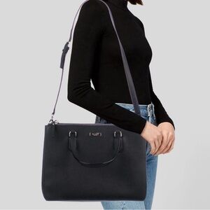 Kate Spade Bag ♠️ Black Leather Evangelie Laurel Way